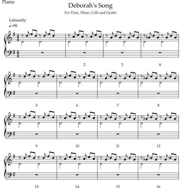 sheet music page