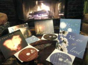 Song cards on display